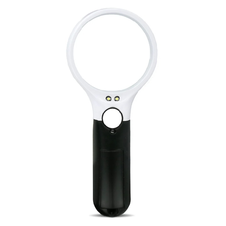 Lupa LED everActive MG-01, 3x/45x, iluminare LED, portabila