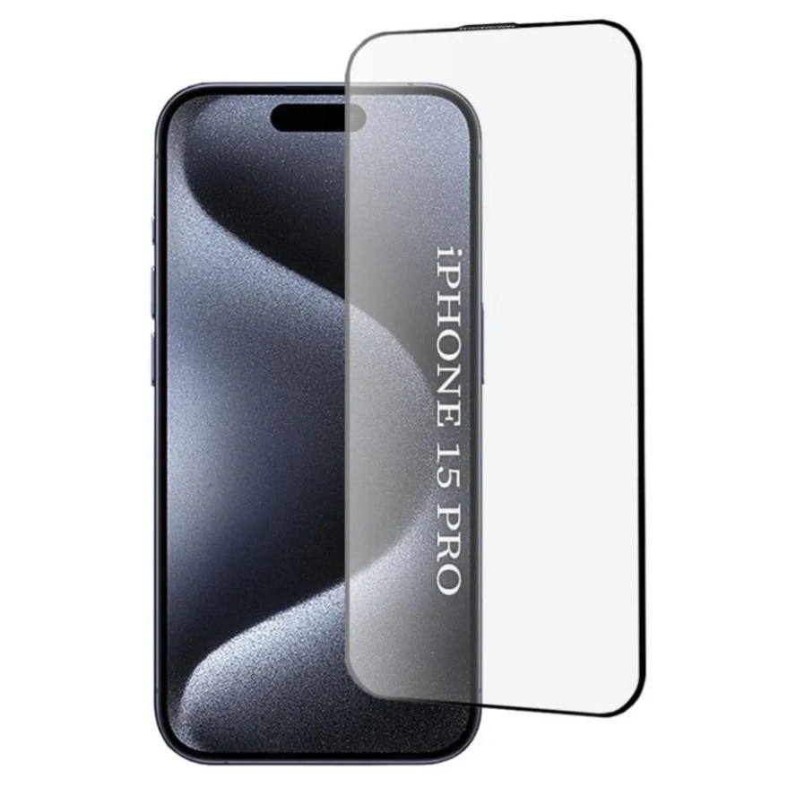 Folie pentru iPhone 15 Pro, SKYDDAR INNOVATION, ESD Glass Anti Static, Ultra HD, set cu sticker, Transparent