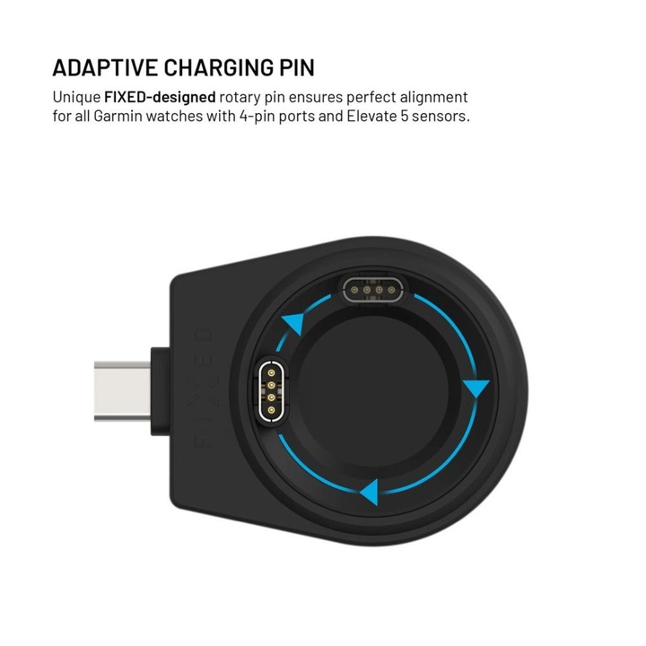 Incarcator FIXED Powerstation pentru Garmin, 5V/9V, 3A, Negru