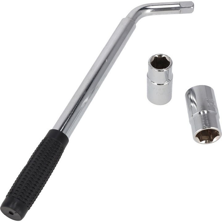 Cheie telescopica tip L pentru roti 17-19 mm 21-23 mm, cheie auto extensibila pentru demontare roti