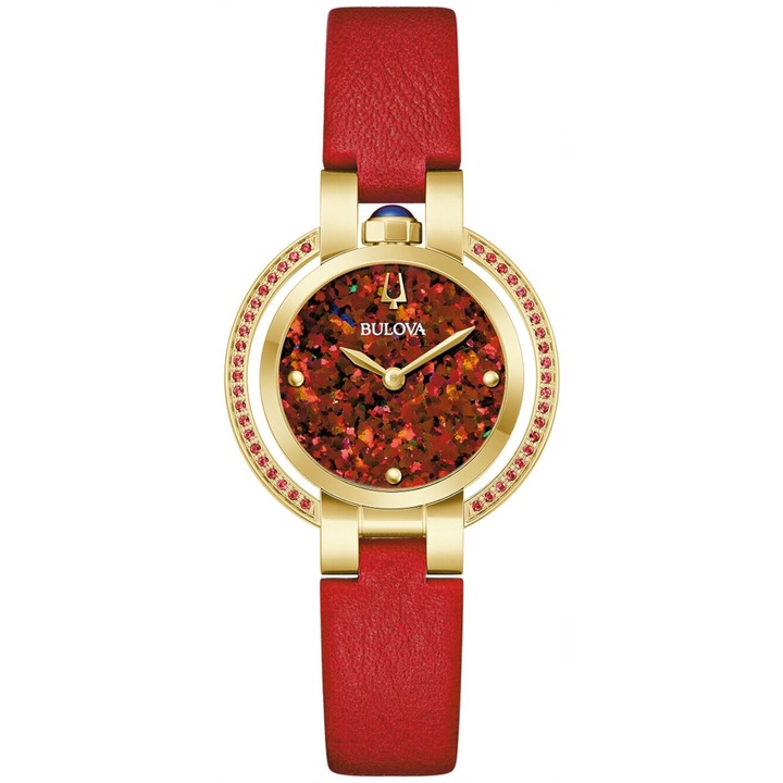 Ceas de dama Bulova 97R105, Quartz, 30mm, 3ATM