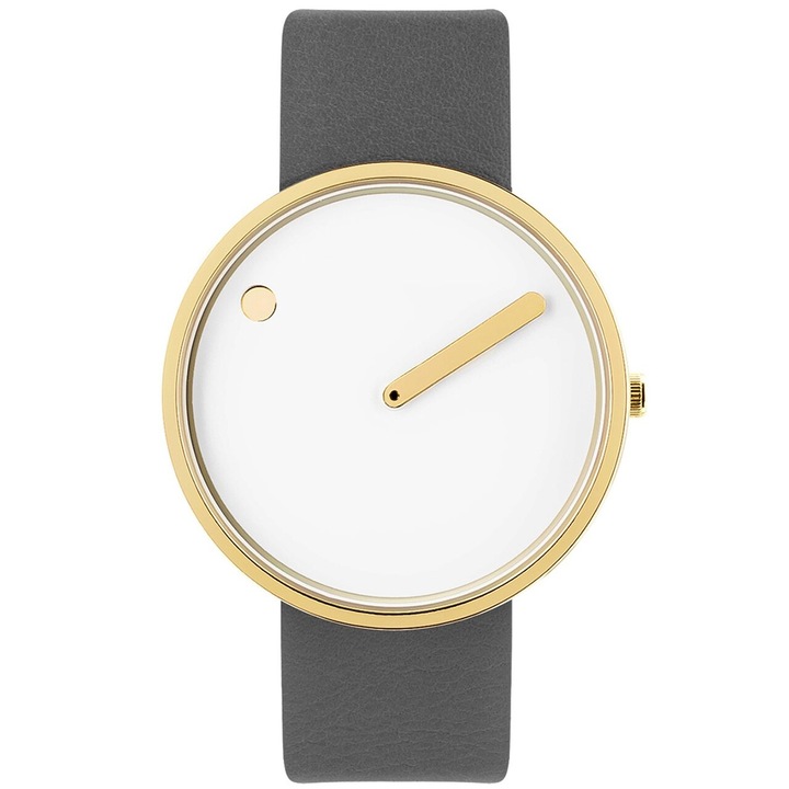 Ceas de dama Picto 43321 Quartz, 40mm, 5ATM, Alb