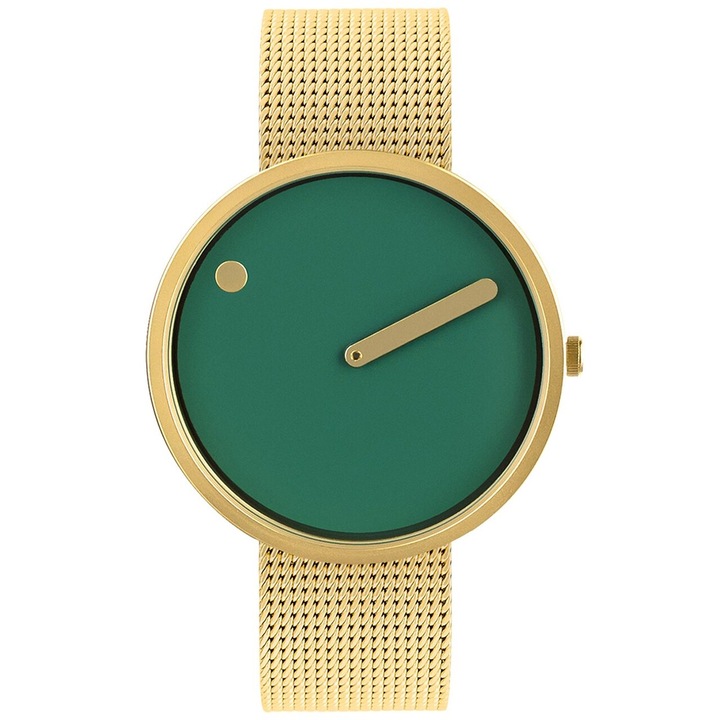 Ceas de dama Picto 40mm, 5ATM, Auriu