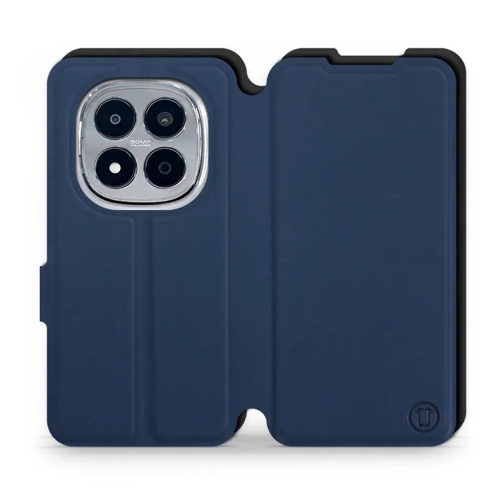 Калъф тип книга Mobiwear за Xiaomi Redmi Note 15 Pro Plus 5G, син, елегантен дизайн, устойчив на удари, комплект