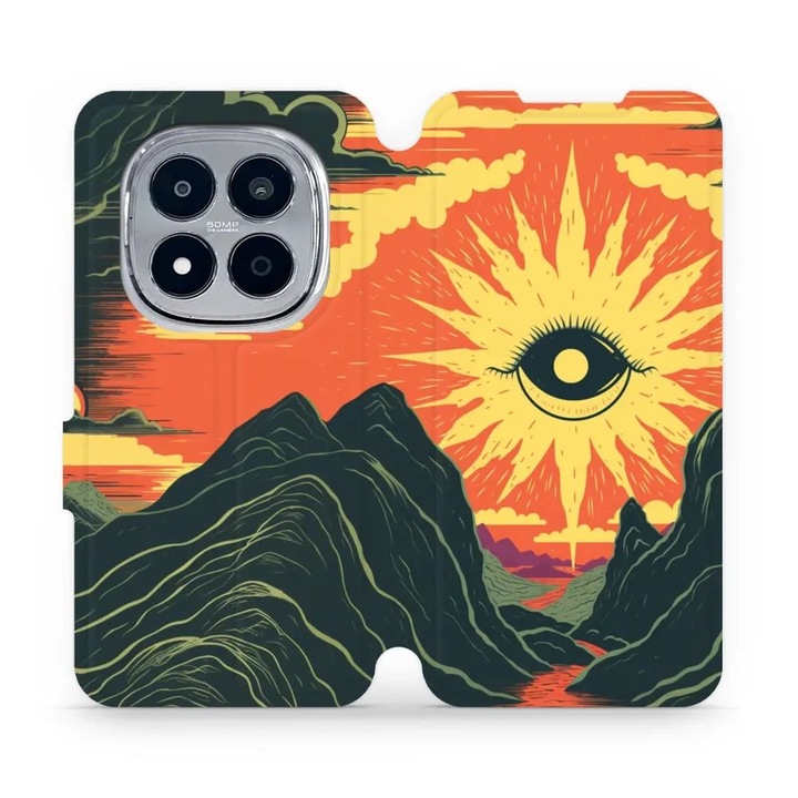 Husa flip Mobiwear pentru Xiaomi Redmi Note 15 Pro Plus 5G, multicolor, design elegant, rezistent la socuri