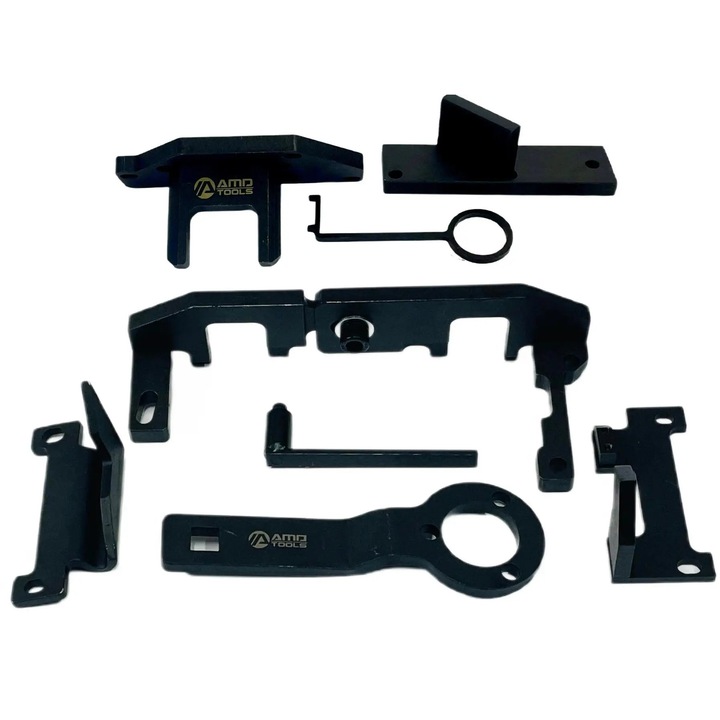 Set instrumente de blocare distributie AMD TOOLS pentru Peugeot, Citroen, Opel, Toyota 1.0 1.2, 8 piese