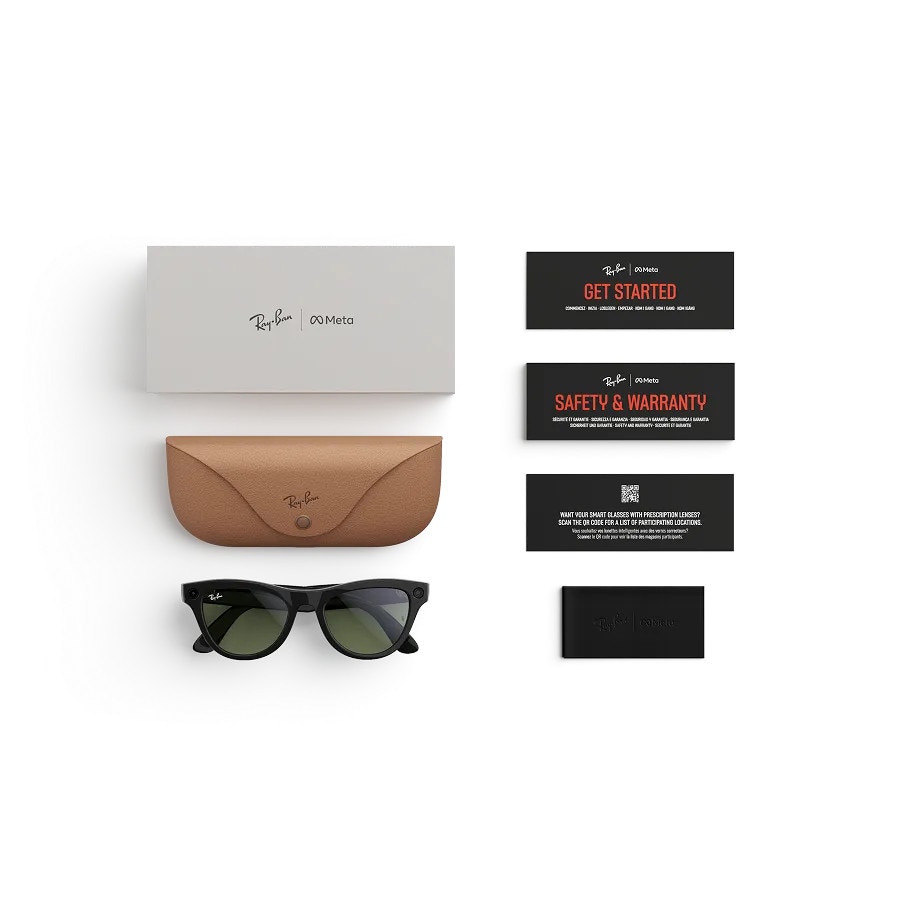 Ochelari Smart Ray-Ban Meta Gen 2 Wayfarer, Shiny Black cu lentile
