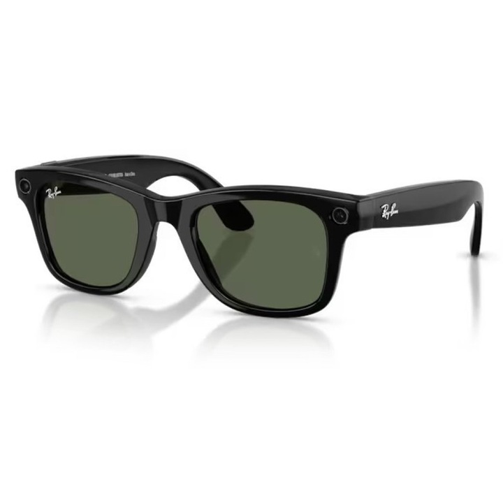 Ray-Ban Meta Gen 2 Wayfarer okosszemüveg, G-15 zöld, fényes fekete, 32 GB, L-es méret