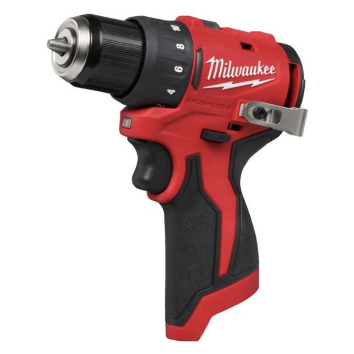 Surubelnita Milwaukee M12 BLDDRC-202C, 10mm, alimentare pe baterii, 12V, set cu baterie si incarcator