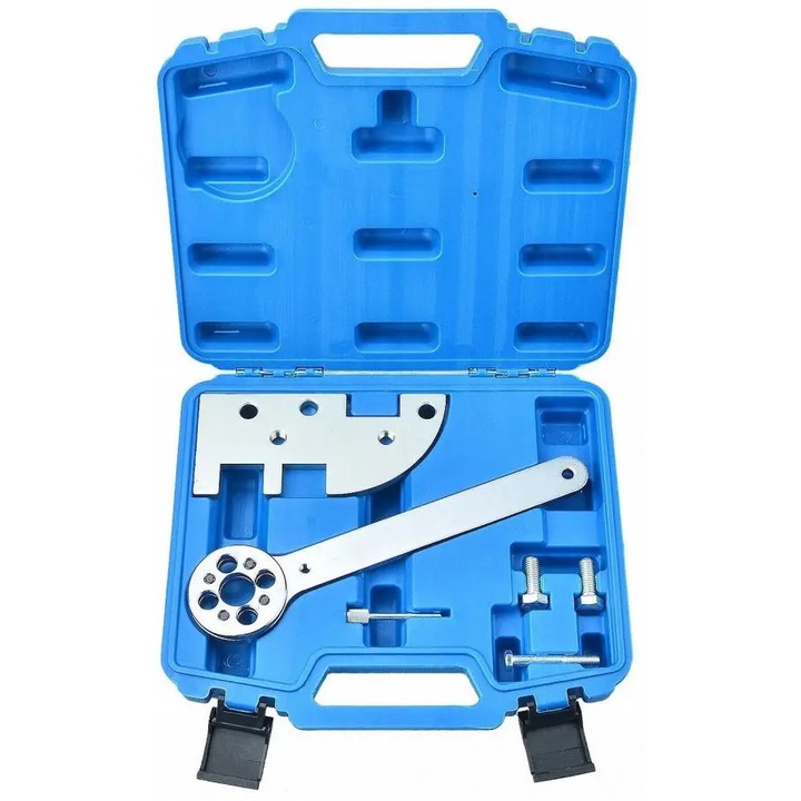 Kit de blocare motor Volvo 2.0D D4204T, AMD TOOLS, instrumente de blocare arbore cotit, pin de blocare pompa combustibil, set.