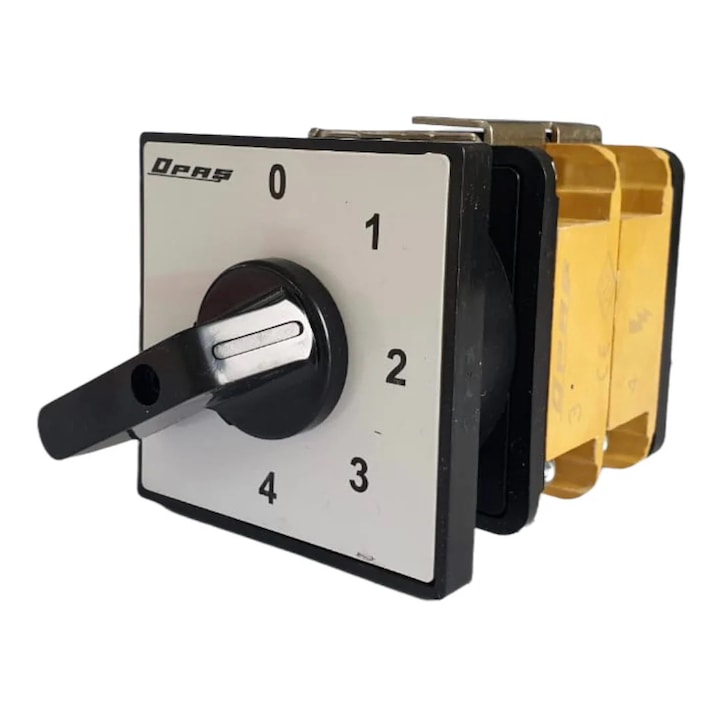 Comutator in trepte 0-1-2-3-4 grade comutator rotativ, 1-2 poli, 10-160A 25A 1 pol