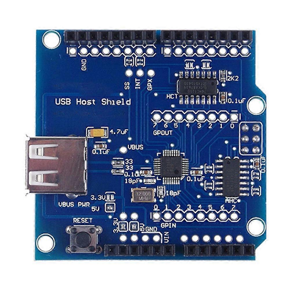 Hub USB Host 2.0, suport Android, albastru - eMAG.ro