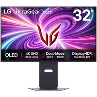 Monitor Gaming LG OLED 31.5", UHD 3840 x 2160, 4K, HDMI, DisplayPort, Boxe, 240Hz, 0.03ms, Black