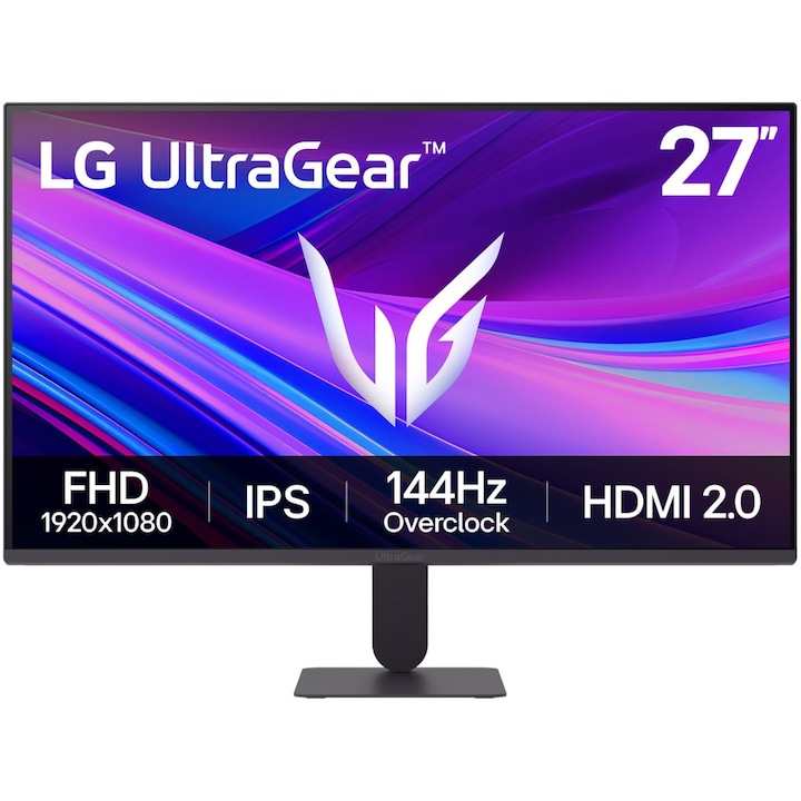 LG UltraGear™ G4 gamer monitor, 27'', Full HD, IPS, 120Hz/144Hz OC. 1ms MBR, HDMI