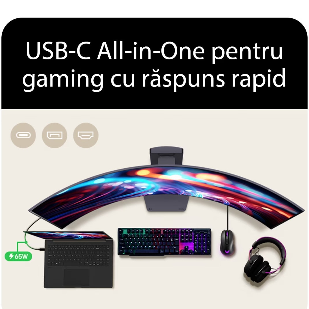 Monitor Gaming LG OLED UltraGear™, 45'', 5K2K (5120x2160), Dual