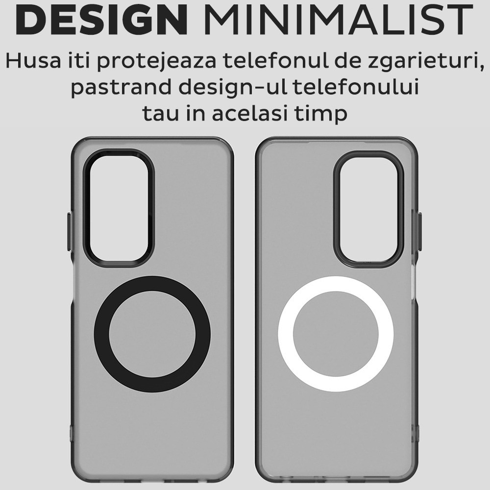 Husa pentru Oppo A5 4G / A5 5G DaDen® CandyCase MagSafe, Antisoc, Incarcare wireless, Butoane protejate, Negru