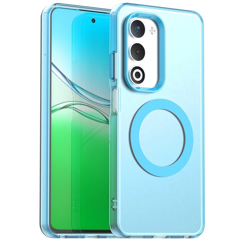 Husa pentru Oppo A5 4G / A5 5G DaDen® CandyCase MagSafe, Antisoc, Incarcare wireless, Butoane protejate, Albastru