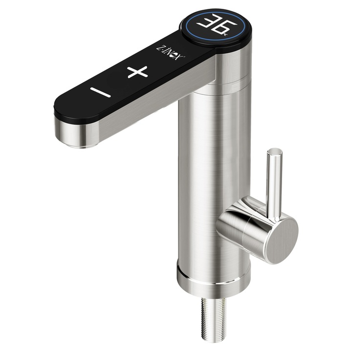 Robinet electric Z-INOX ZLN3799, Afisaj digital, Protectie IPX4, Putere 3600W