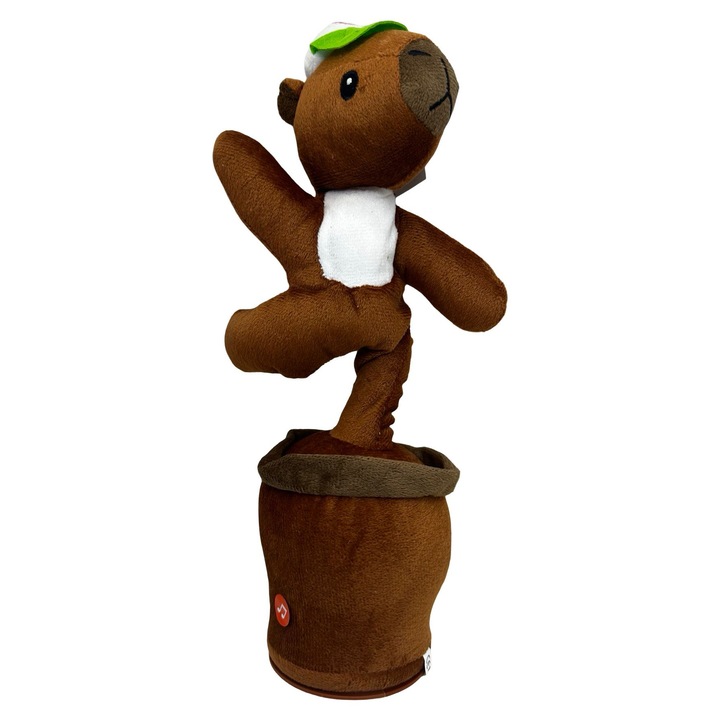 Interaktív táncoló kapibara játék, JPT, hanggal és mozgással, többszínű, 30cm