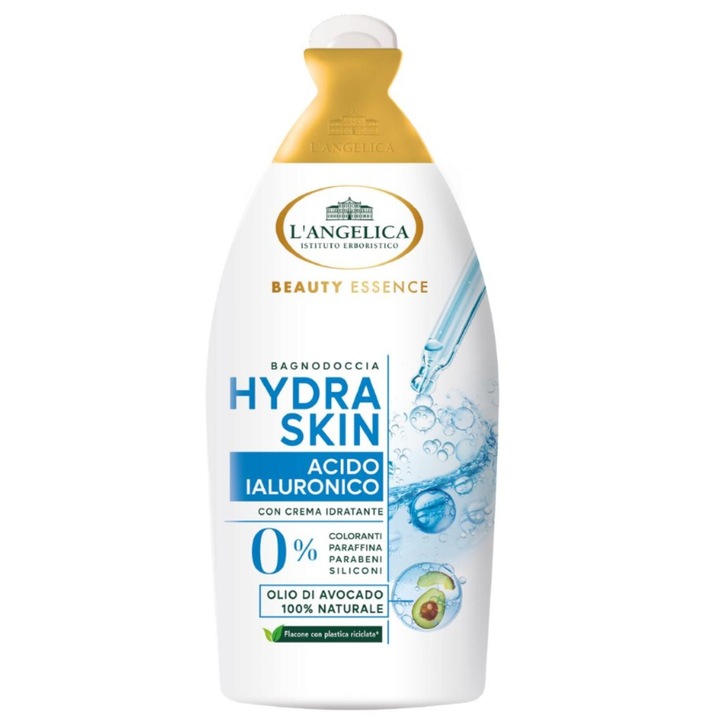 L'Angelica Beauty Essence Hydra Skin hab- és tusfürdő hialuronsavval és avokadó olajjal 500ml