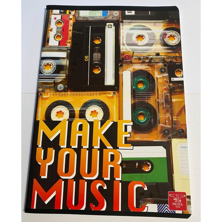 Caiet A4 Dictando Pigna 60 file, 70g/m², papír cellulóz, fehér