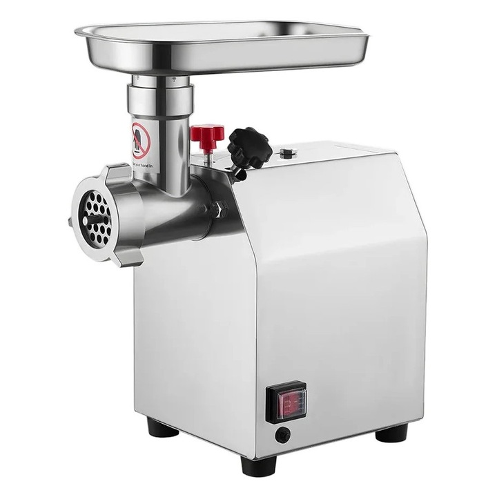 Masina de tocat carne electrica, capacitate de 2, 2 kg, motor de 300-700 W, lame din otel inoxidabil, masina de facut carnati, 8 dimensiuni
