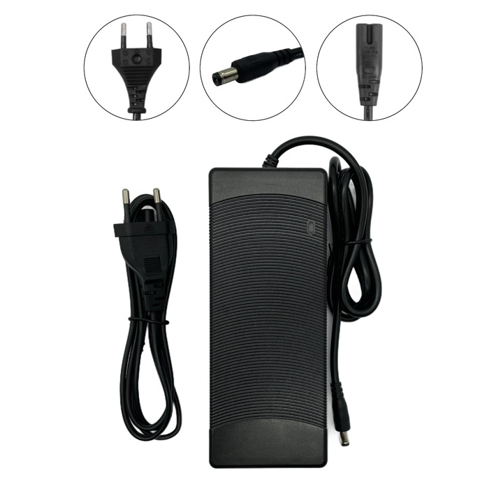 Încărcător 54.6V 2A pentru trotineta electrică KuKirin G2, NEGRU