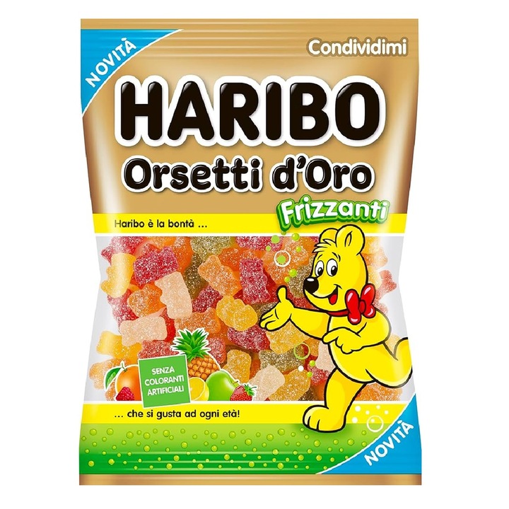 Jeleuri Haribo Orsetti d'Oro Frizzanti 150g