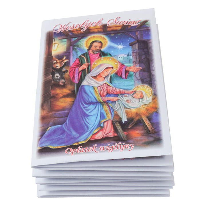 Set 10 napolitane QUO VADIS, model de Craciun, multicolor