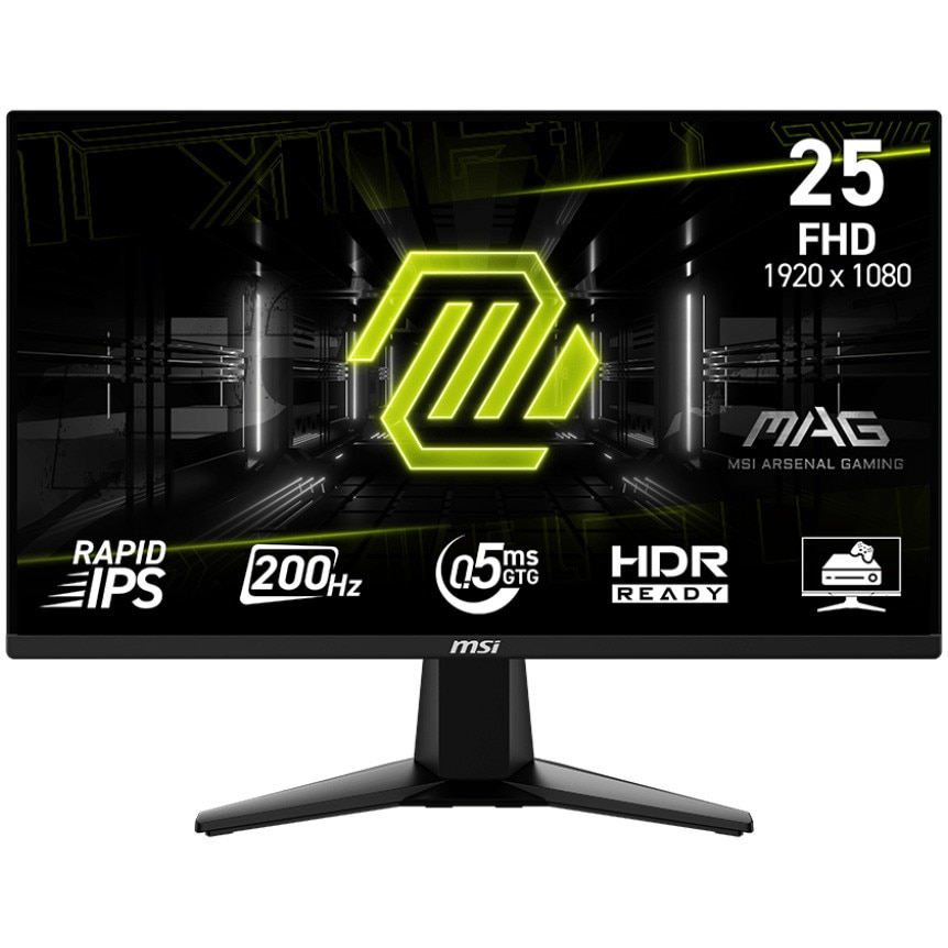 Monitor Gaming MSI MAG 255F E20, 24.5'' , IPS, Full HD, 200Hz, 1ms, 2xHDMI2.0 DP
