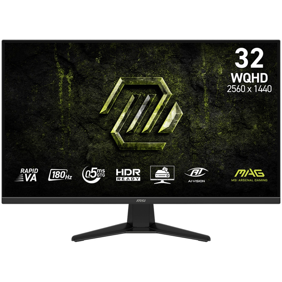 Monitor Gaming MSI MAG 325QF E18V, 31.5'' , WQHD, Rapid VA 180Hz, 1ms HDR