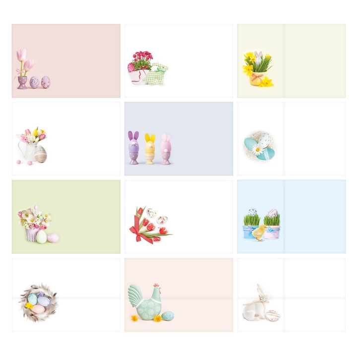 Set 10 plicuri pentru Paste, multicolor