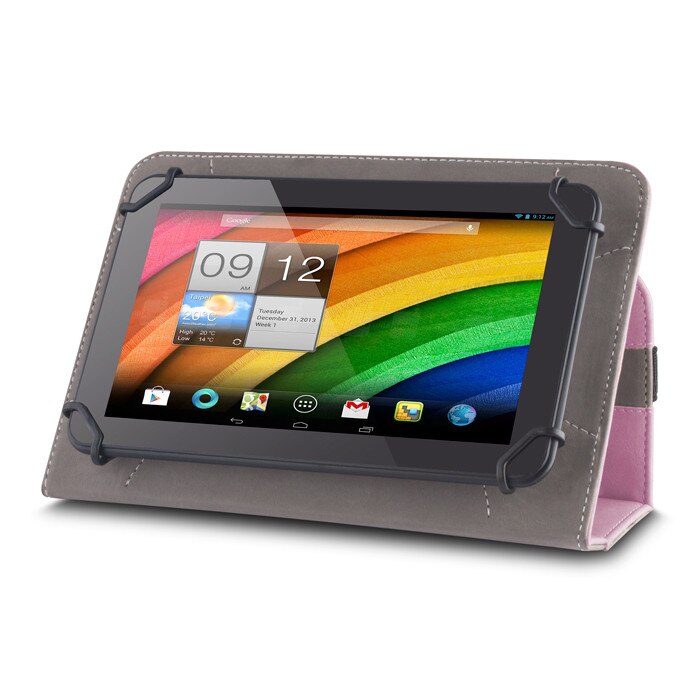 Husă tabletă Fantasia - husă universală roz pentru tabletă compatibilă cu dispozitive de 12-13 inch: Xiaomi, Huawei, Lenovo, Samsung, iPad