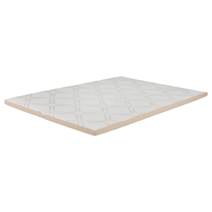 Topper Saltea Ortopedic Memory Foam Geladi 190x180 cm, Spuma cu memorie, Fermitate moale