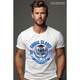 Tricou Barbati cu Stitch: Zambete Si Curaj La Scoala 100% Bumbac, Alb, L