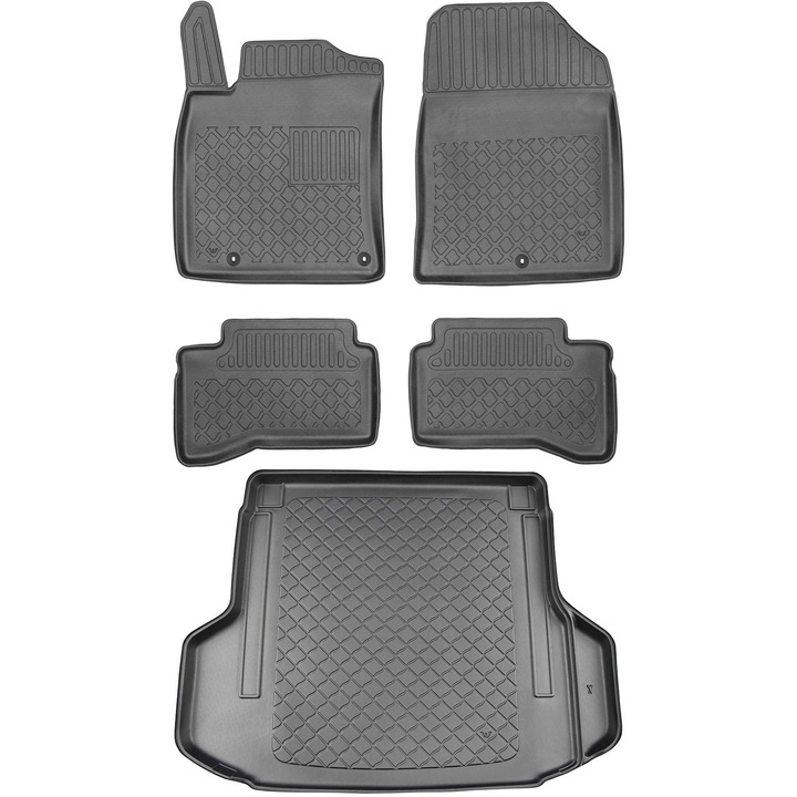 Max-Dywanik csomagtérvédő készlet, fekete, Kia Ceed III SW Kombi, 2018.09-től