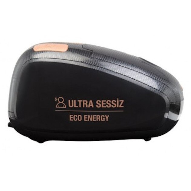 Aspirator cu sac Fantom SS 2400, ultra silentios, 4 l, 850W, Filtru HEPA, Negru