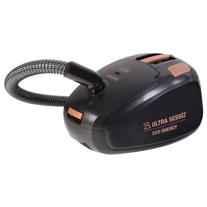 Aspirator cu sac Fantom SS 2400, ultra silentios, 4 l, 850W, Filtru HEPA, Negru
