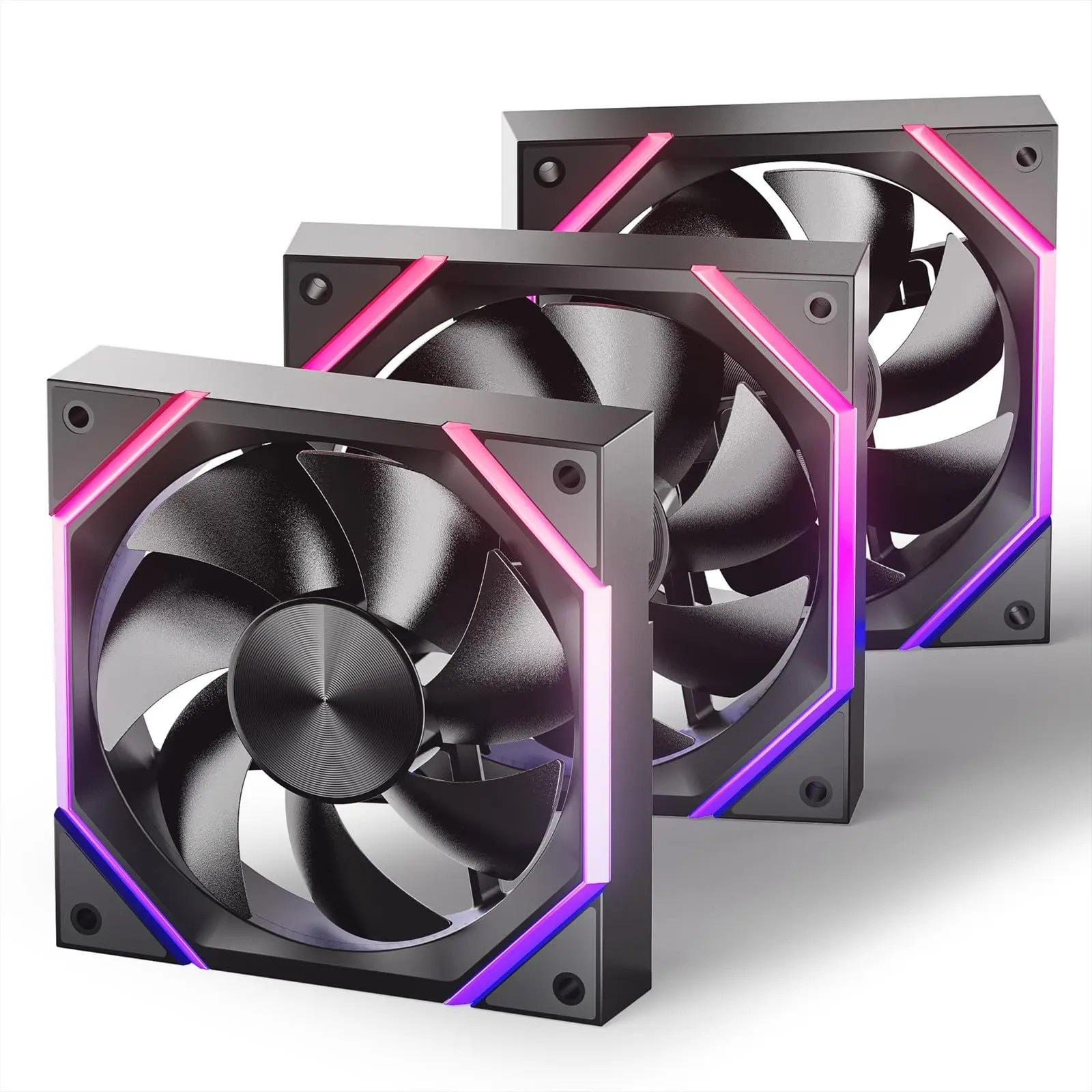 Ventilator PC AsiaHorse Nyota 120mm, RGB, PWM, 2000RPM, HDB, 3