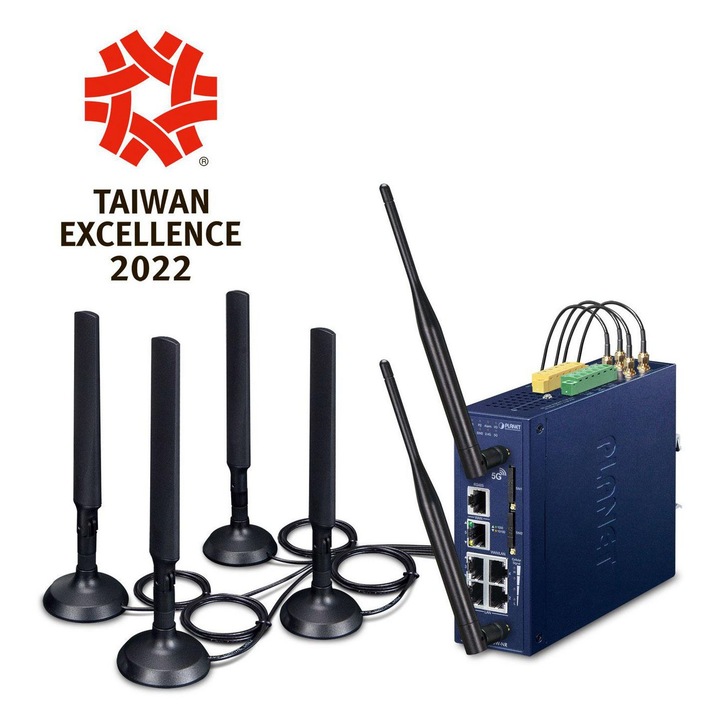 Router Wireless Planet 5G NR, 5 porturi Gigabit Ethernet, Sub-6, ICG ...