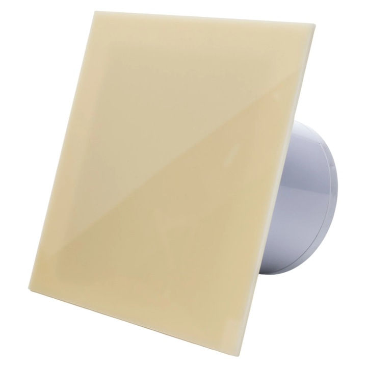 Ventilator de baie Ecovent DECORA, O125, 140 m3/h, Super Silent, Bej, 125 mm