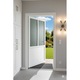 Usa de intrare (interior/exterior), Termopan/PVC, 6 camere, T model, culoare Alb, dimensiune 90x190
