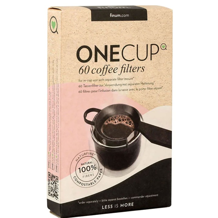 Onecup, 60 фини естествени филтри за кафе, Riensch&Held