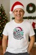 Tricou Barbat Funny Christmas Skeleton 6, Alb