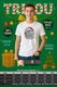 Tricou Barbat Funny Christmas Skeleton 6, Alb