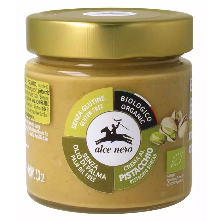 Crema tartinabila bio de fistic, 180g Alce Nero