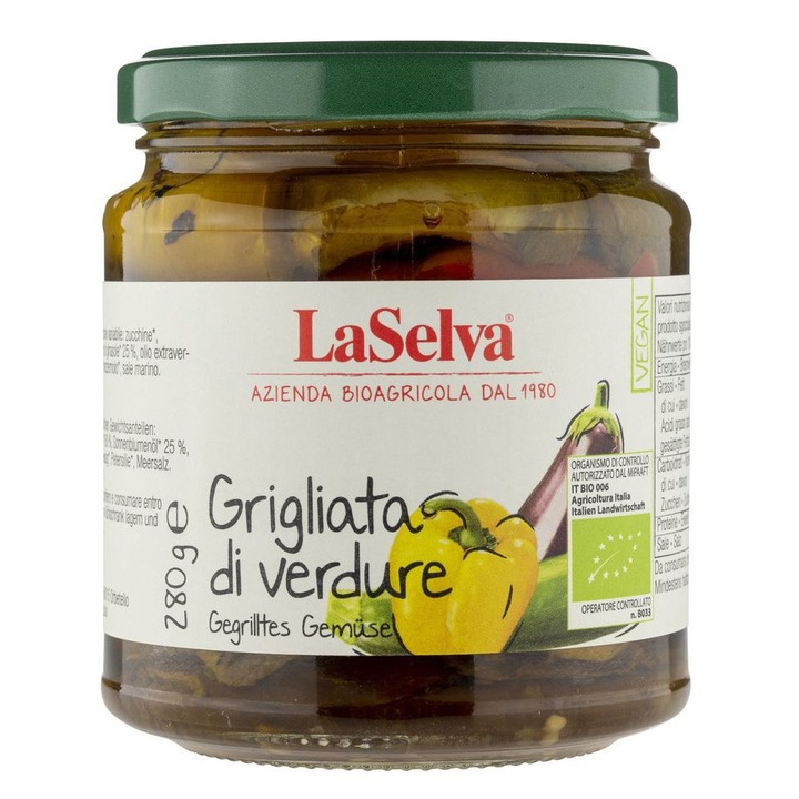 Legume eco la gratar, in ulei, 280g LaSelva