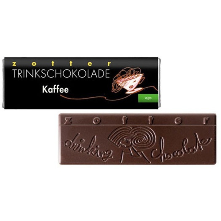 Bio + fair baton de ciocolata calda Caffee, 22g Zotter