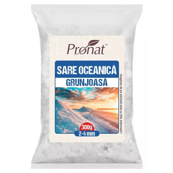 Sare oceanica grunjoasa 300g Pronat