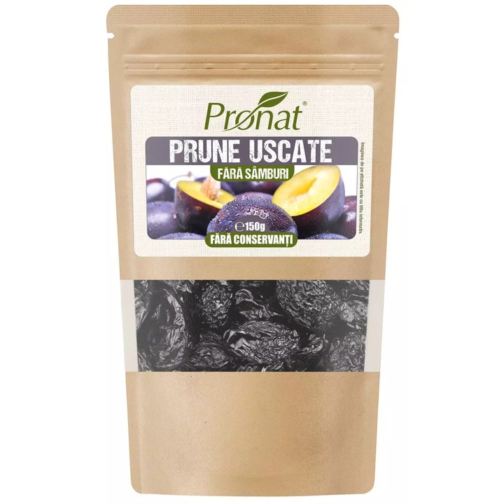 Prune fara conservanti si samburi, 150 g